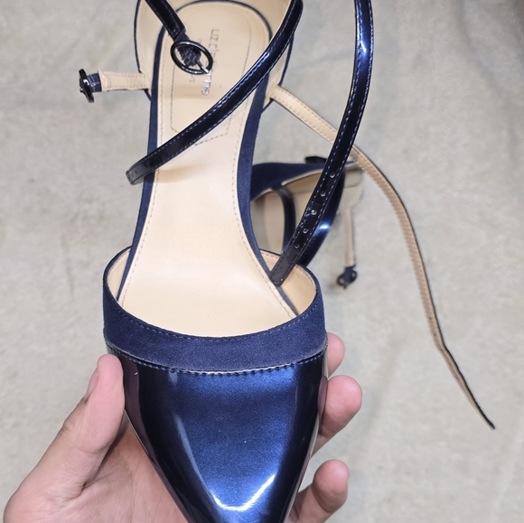 Liz Claiborne LC Heidi Strappy Heels Blue Size 9.5 - Picture 5 of 12
